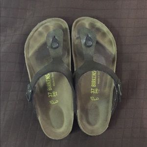 Bronze Birkenstocks